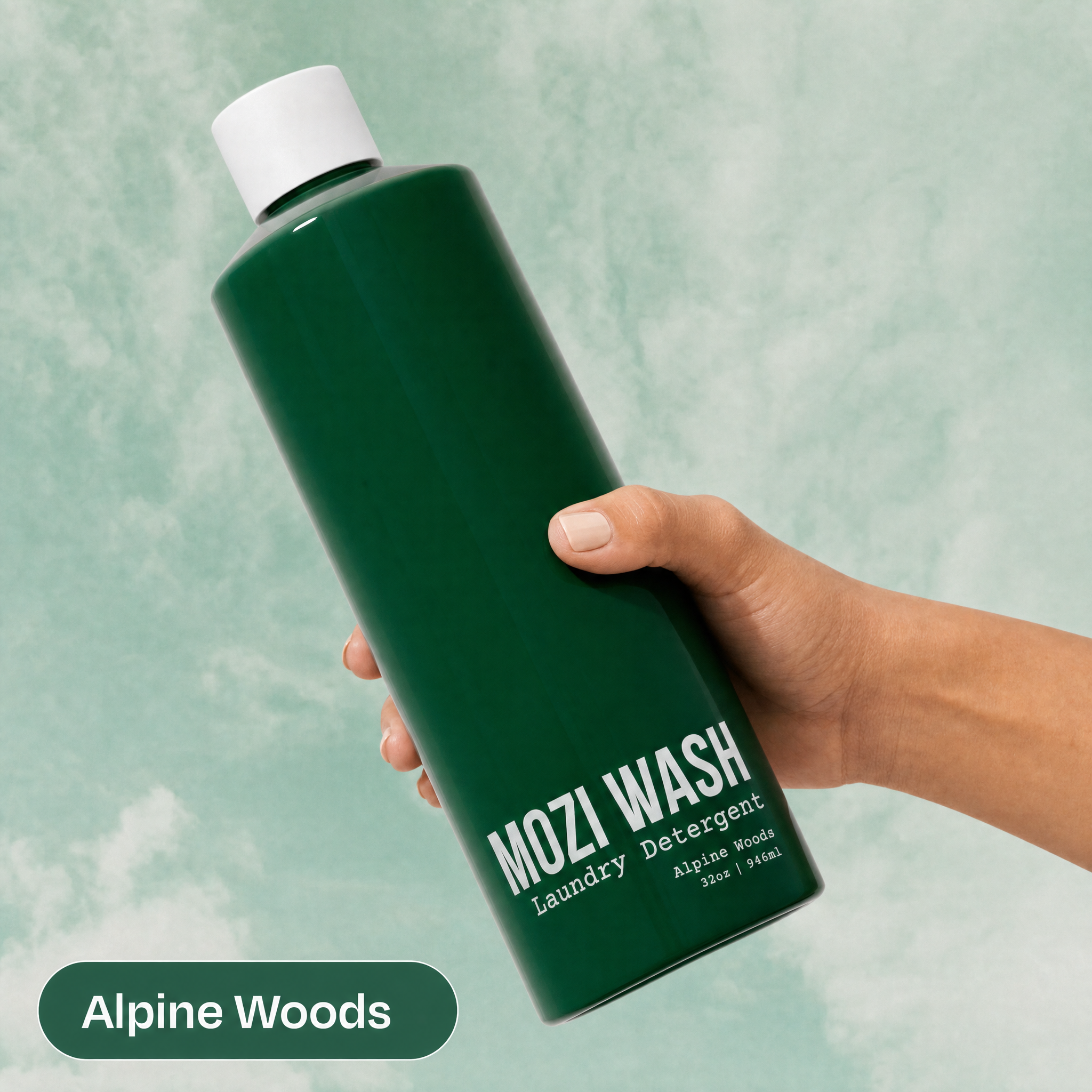 Alpine Woods | Cologne Scented Laundry Detergent | Mozi Wash