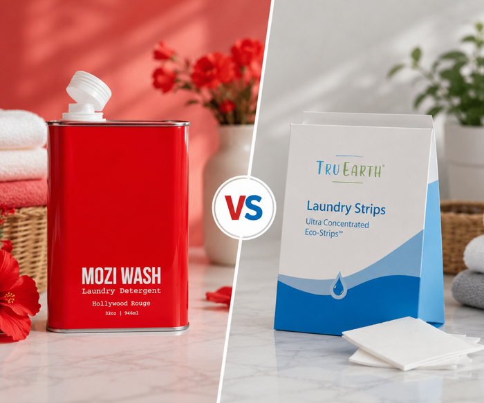 Mozi Wash vs Tru Earth: Why Liquid Detergent Still Beats Laundry Strips for Scent and Clean