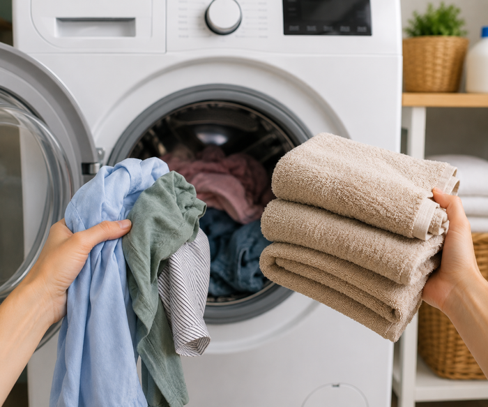 Can You Wash Towels with Clothes
