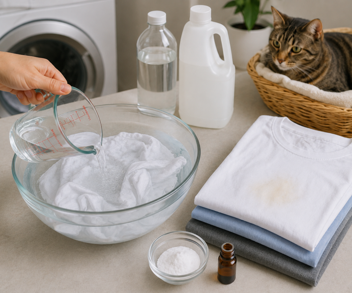 How to Get Cat Pee Smell Out of Clothes?