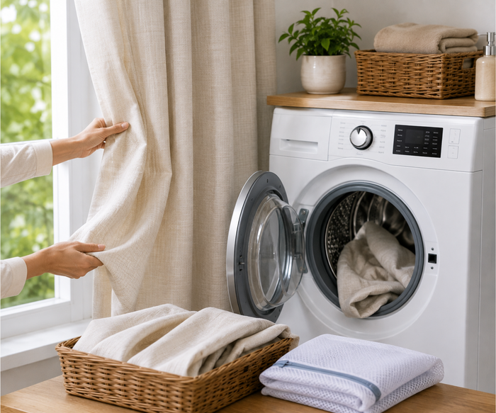 How to Wash Curtains Without Taking Them Down Too Often