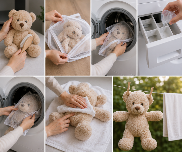 How to Wash Stuffed Animals in 7 Steps (Kids' Soft Toys, Safely)
