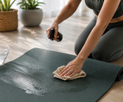 How to Wash a Yoga Mat and Get Rid of Sweat and Odor