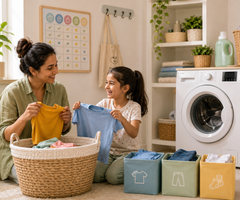 Setting Up a Laundry Routine for Kids Without the Daily Fight