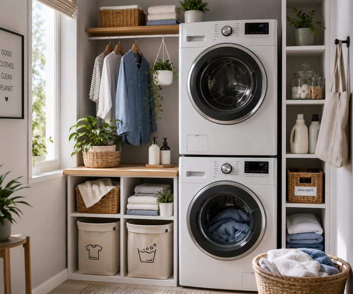 Small Space Laundry: How to Do Wash in a Stackable Washer Dryer Setup