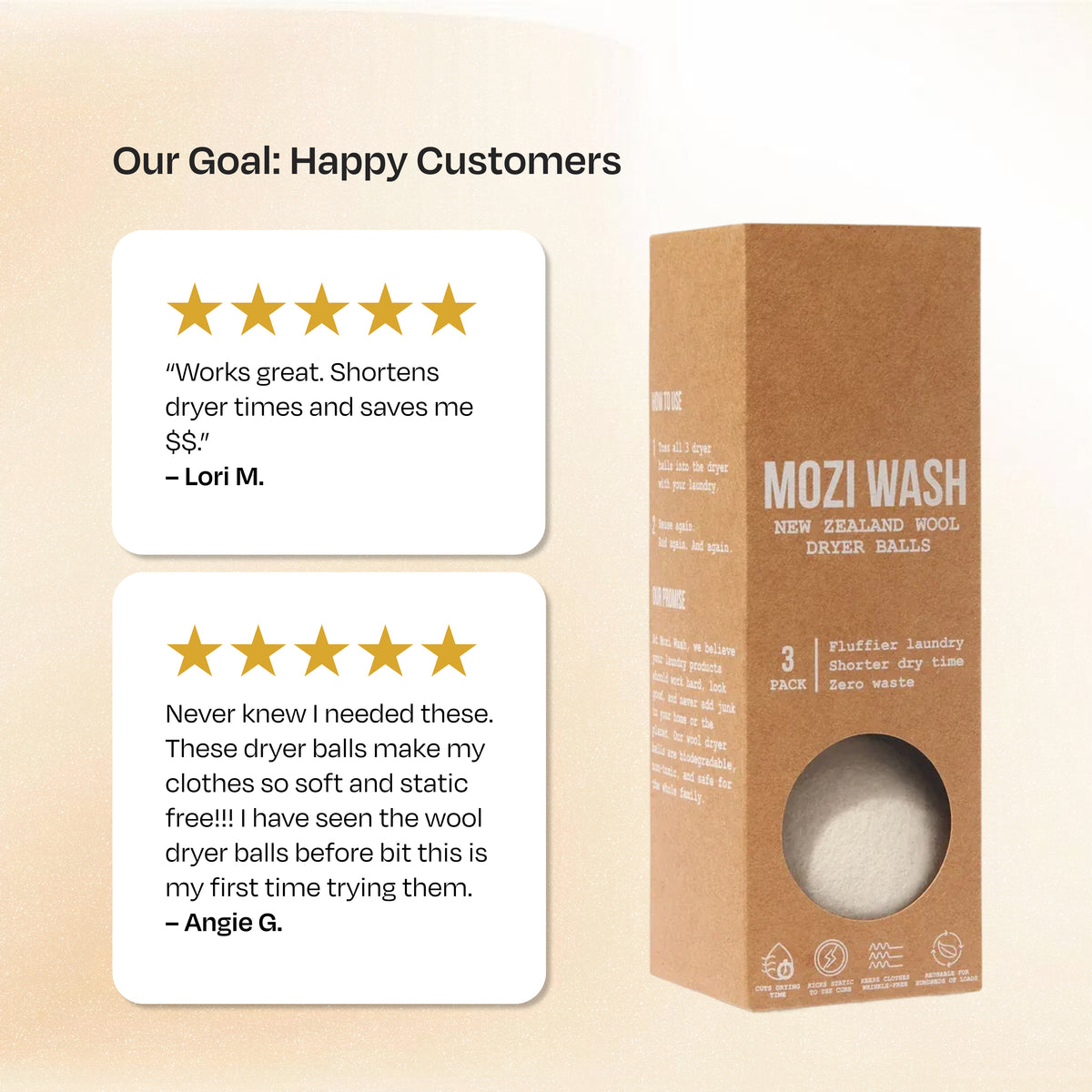 Mozi Wash Dryer Balls