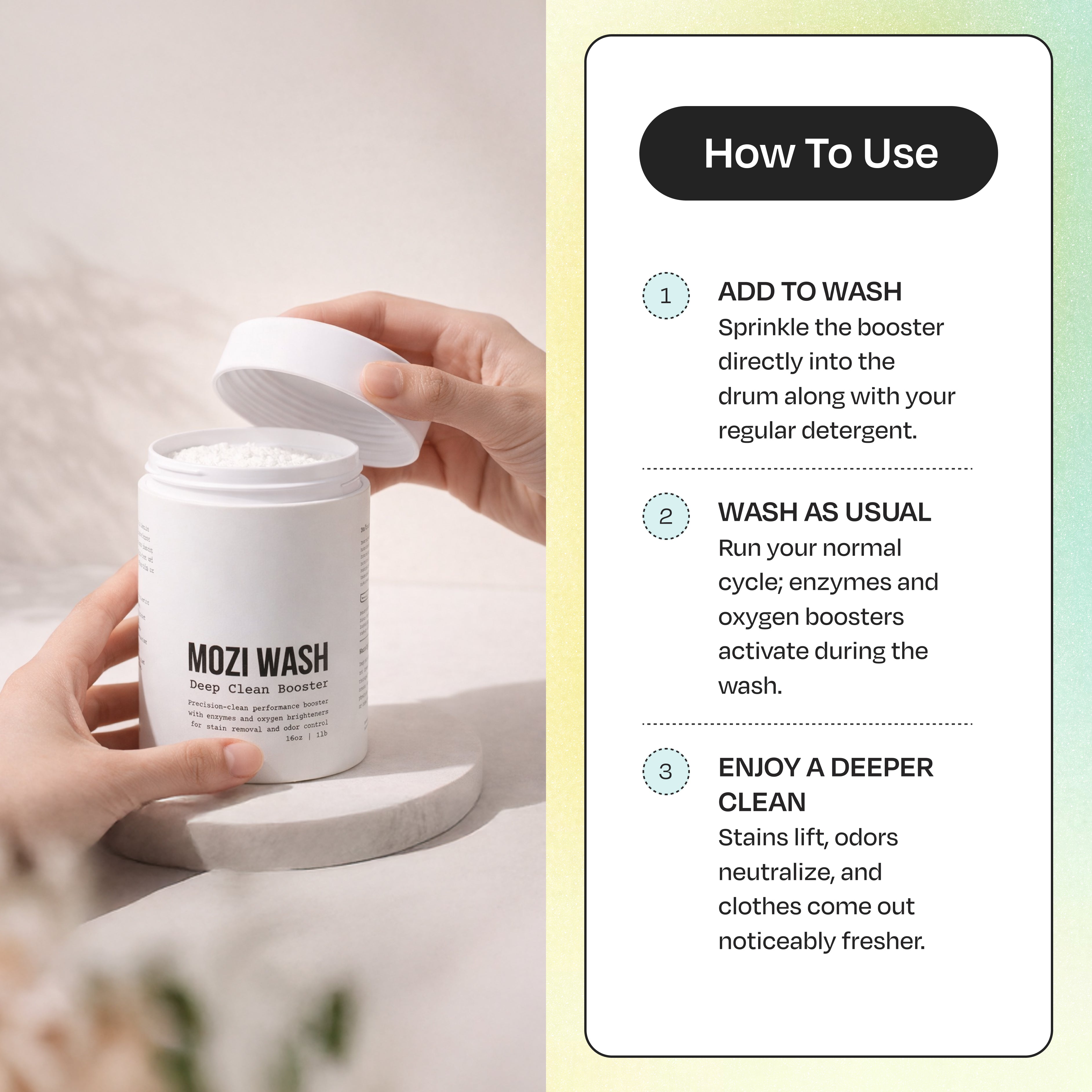 Mozi Wash Deep Clean Booster