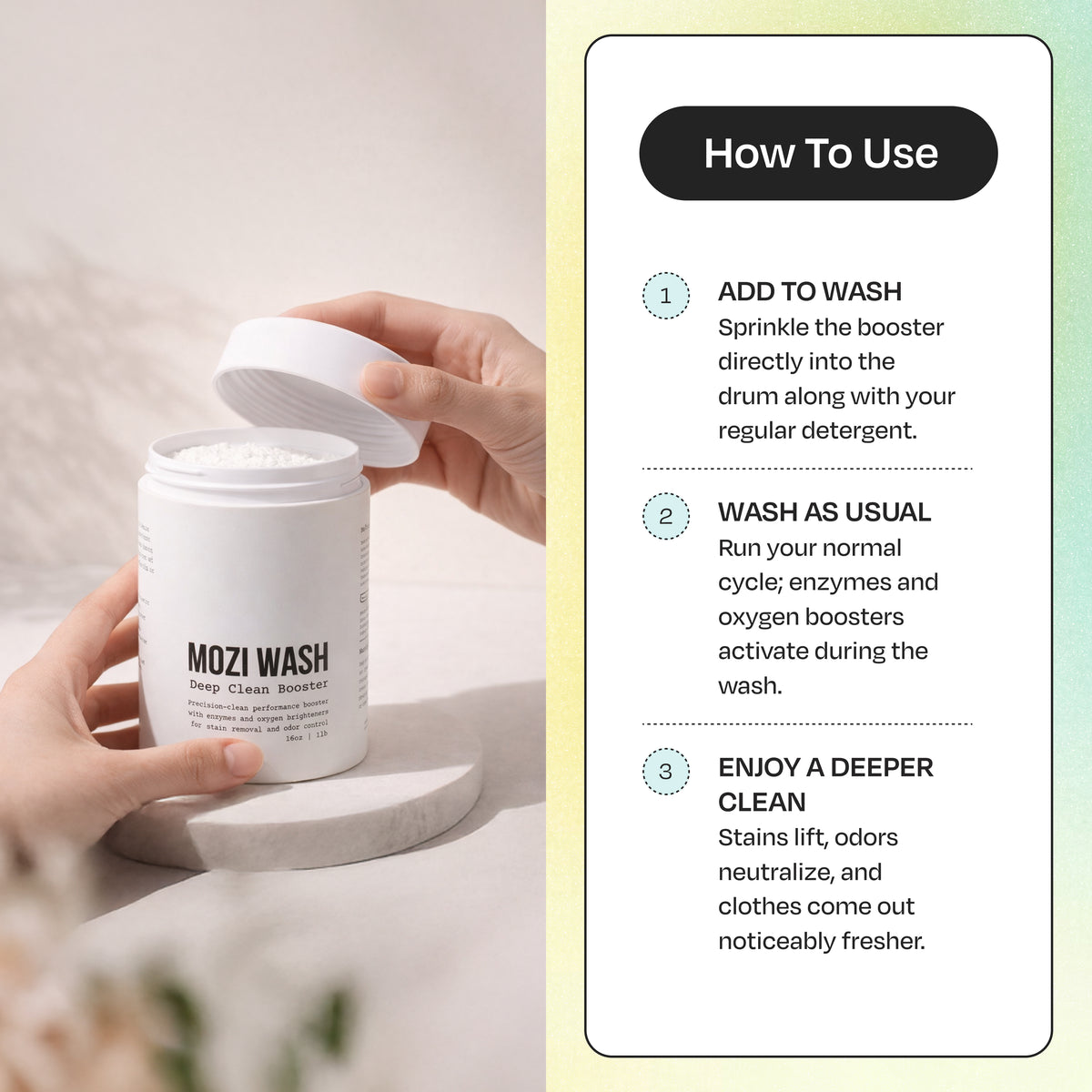 Mozi Wash Deep Clean Booster