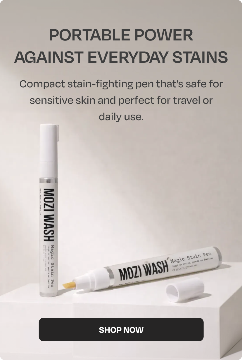 portable power against everyday stains. compact stain-fighting pen that's safe for sensitive skin and perfect for travel or daily use