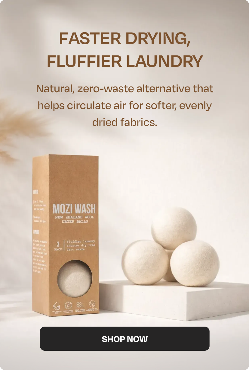 faster drying, fluffier laundry. natural, zero-waste alternative that helps circulate air for softer, evenly dried fabrics. shop now