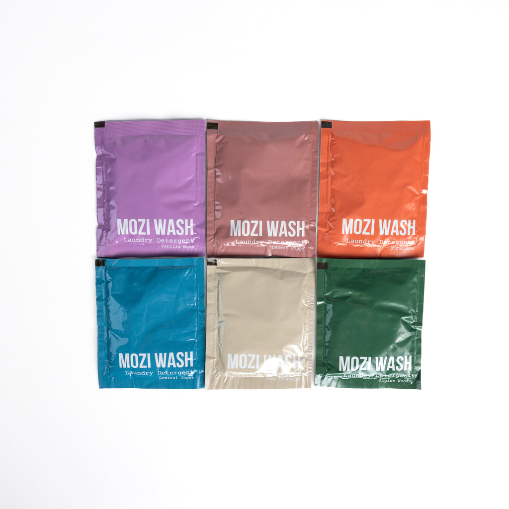Mozi Wash 6 Scent Sample Pack x2