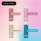 Four Mozi Wash luxury scents bottles arranged in a 2x2 grid on a pink-to-blue gradient background. The bottles are labeled Desert Poppy, Vanilla Moon, Signature Cozy, and Central Coast, with color names shown in pink, beige, and blue labels.